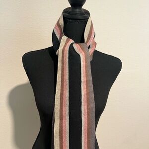 Echo New York Striped Woven Scarf Made in Japa